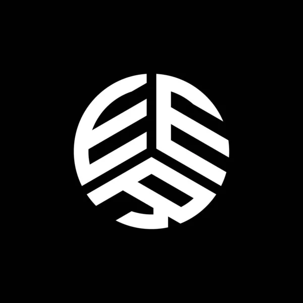 Design Logo Scrisorii Eer Fundal Alb Eer Creativ Iniţiale Litera — Vector de stoc