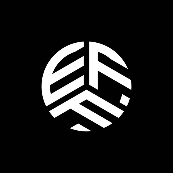Evf Letter Logo Ontwerp Witte Achtergrond Evf Creatieve Initialen Letter — Stockvector