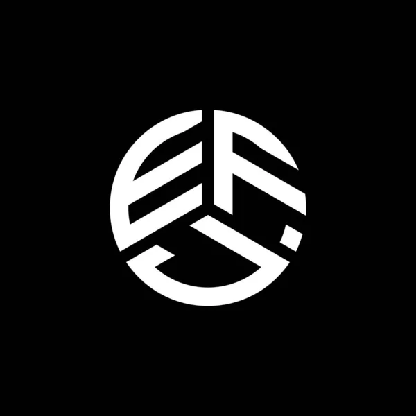 白い背景にEfjの手紙のロゴデザイン Efjクリエイティブイニシャルレターロゴコンセプト Efjレターデザイン — ストックベクタ