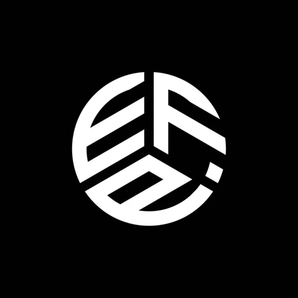 Design Logotipo Carta Efp Fundo Branco Efp Iniciais Criativas Conceito — Vetor de Stock
