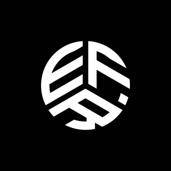 Beyaz Arkaplanda Printefr Harf Logosu Tasarımı Efr Yaratıcı Harflerin Baş — Stok Vektör