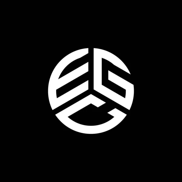 Projekt Logo Litery Egc Białym Tle Koncepcja Logo Kreatywnych Inicjałów — Wektor stockowy