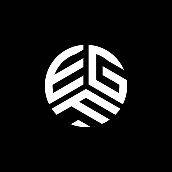 Egf Brev Logotyp Design Vit Bakgrund Egf Kreativa Initialer Brev — Stock vektor