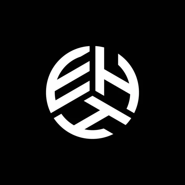 Ehh Bokstav Logotyp Design Vit Bakgrund Ehh Kreativa Initialer Brev — Stock vektor