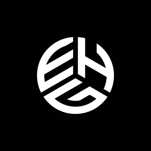 Logo Lettera Ehg Disegno Sfondo Bianco Ehg Creativo Iniziali Lettera — Vettoriale Stock