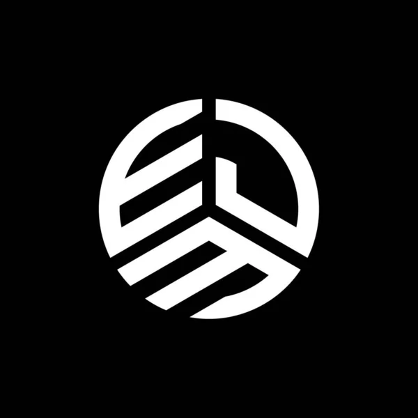 Projekt Logo Litery Ejm Białym Tle Inicjały Twórcze Ejm Koncepcja — Wektor stockowy