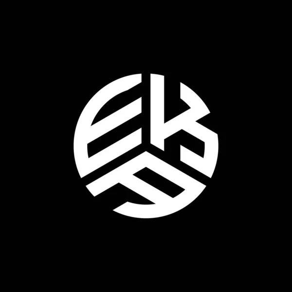 Eka Letter Logo Design White Background Eka Creative Initials Letter — Stock Vector