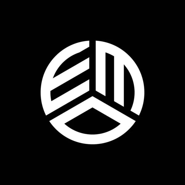 Diseño Del Logotipo Letra Emo Sobre Fondo Blanco Emo Iniciales — Archivo Imágenes Vectoriales