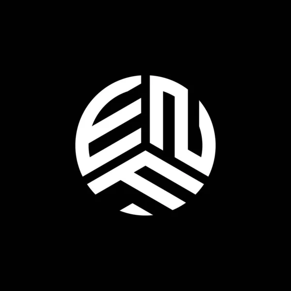 Enf Lettre Logo Design Sur Fond Blanc Enf Initiales Créatives — Image vectorielle