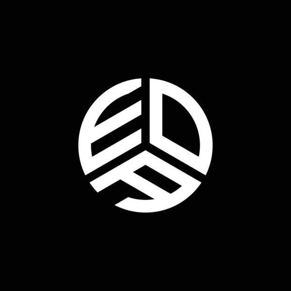 Projekt Logo Liter Eoa Białym Tle Koncepcja Logo Kreatywnych Inicjałów — Wektor stockowy