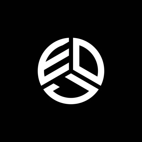 Eoj Logo Witte Achtergrond Eoj Creatieve Initialen Letter Logo Concept — Stockvector