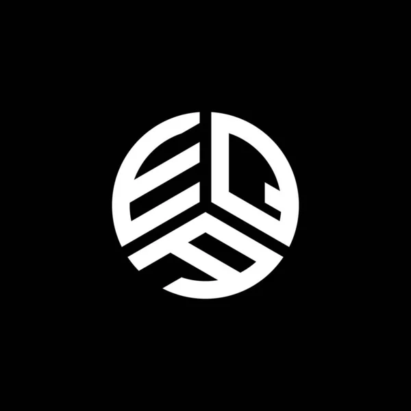 Logo Design Der Ringversuchsbuchstaben Auf Weißem Hintergrund Eqa Kreative Initialen — Stockvektor