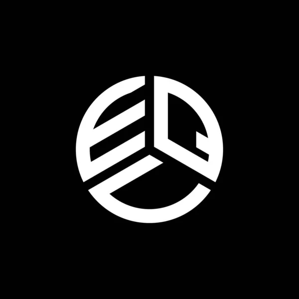 Diseño Del Logotipo Letra Equ Sobre Fondo Blanco Equ Iniciales — Archivo Imágenes Vectoriales