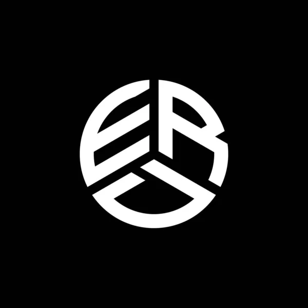Beyaz Arka Planda Erd Harf Logosu Tasarımı Erd Yaratıcı Harflerin — Stok Vektör