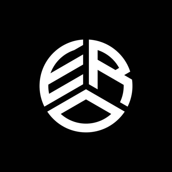 Diseño Del Logotipo Letra Ero Sobre Fondo Blanco Ero Iniciales — Vector de stock