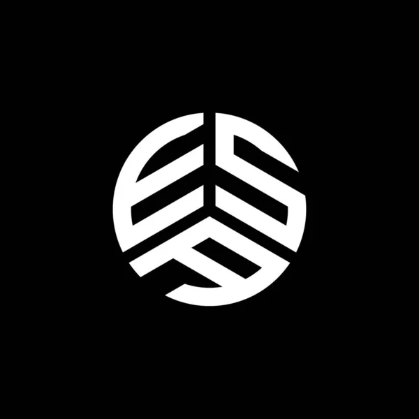 Σχεδιασμός Λογότυπου Γράμματα Esa Λευκό Φόντο Δημιουργικά Αρχικά Esa Έννοια — Διανυσματικό Αρχείο