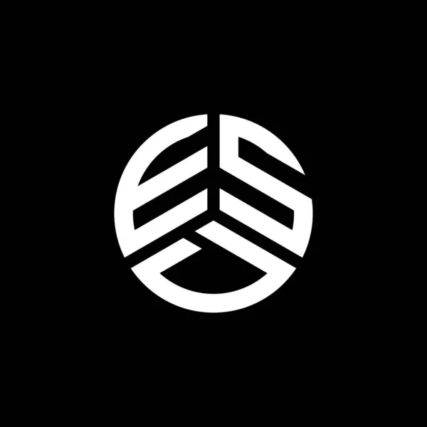 Esd Literă Logo Design Fundal Alb Esd Creativ Iniţiale Litera — Vector de stoc