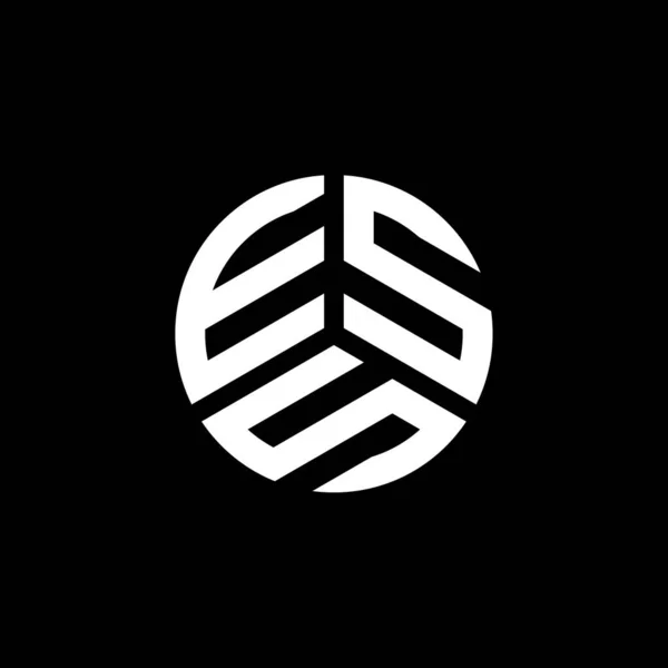 Ess Logo Witte Achtergrond Ess Creatieve Initialen Letter Logo Concept — Stockvector