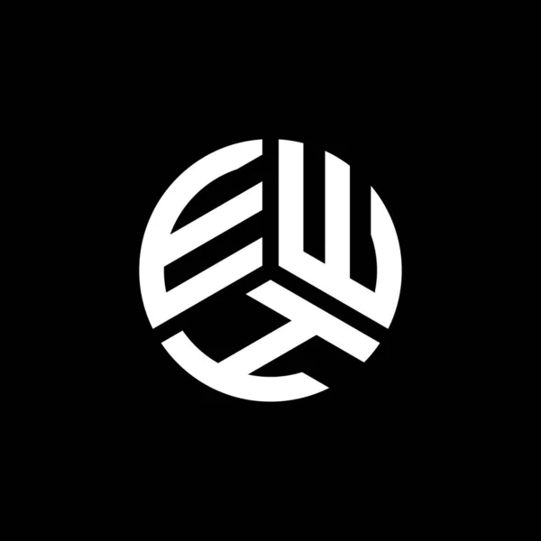 Projekt Logo Listu Ewh Białym Tle Ewh Twórcze Inicjały Koncepcja — Wektor stockowy