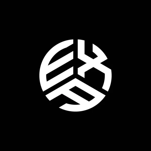 Exa Letter Logo Design White Background Exa Creative Initials Letter — Stock Vector