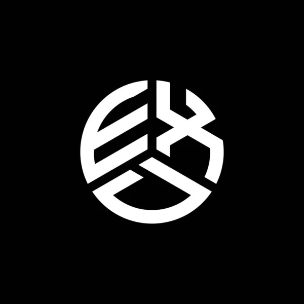 Diseño Del Logotipo Letra Exd Sobre Fondo Blanco Exd Iniciales — Archivo Imágenes Vectoriales
