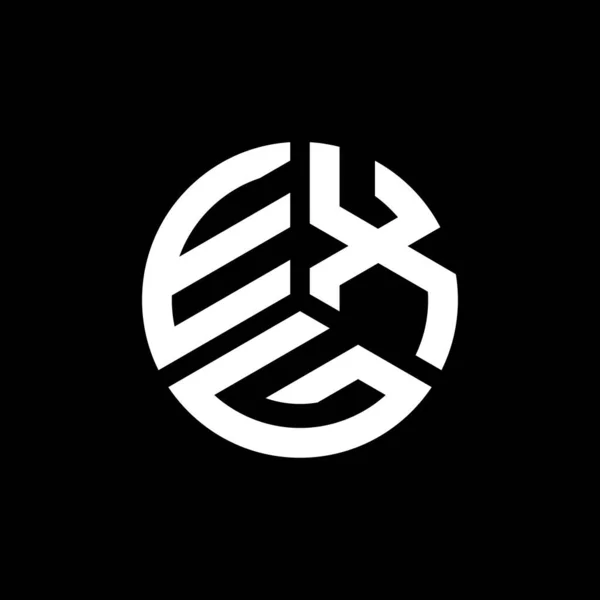 Exg Lettre Logo Design Sur Fond Blanc Exg Initiales Créatives — Image vectorielle