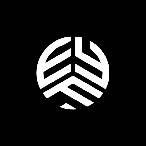 Eyf Letter Logo Ontwerp Witte Achtergrond Eyf Creatieve Initialen Letter — Stockvector