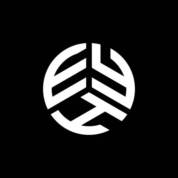 Beyaz Arka Planda Eyh Harf Logosu Tasarımı Eyh Yaratıcı Harflerin — Stok Vektör