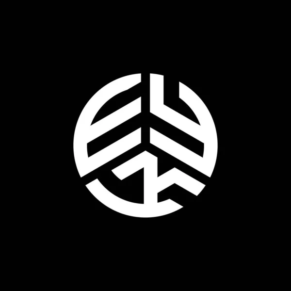 Eyk Letter Logo Ontwerp Witte Achtergrond Eyk Creatieve Initialen Letter — Stockvector