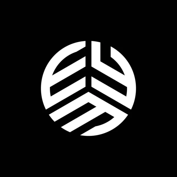 Eym Lettre Logo Design Sur Fond Blanc Eym Initiales Créatives — Image vectorielle