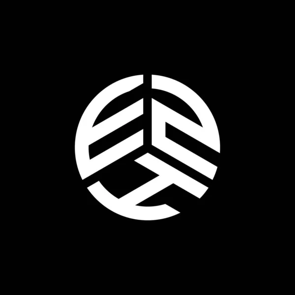 Ezh Design Logotipo Carta Fundo Branco Ezh Iniciais Criativas Conceito — Vetor de Stock