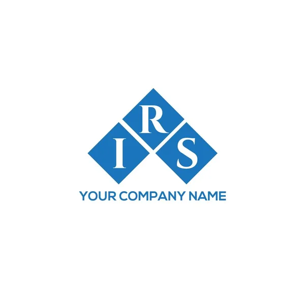 Irs字母标识的白色背景设计 Irs创意的首字母首字母标识概念 国税局字母名称 国税局字母标识设计白色背景 Irs创意的首字母首字母标识概念 Irs信件设计 — 图库矢量图片