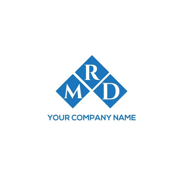 白色背景上的Mrd字母标识设计 Mrd创意的首字母首字母标识概念 Mrd信件设计 — 图库矢量图片