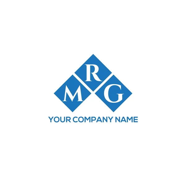 Diseño Del Logotipo Letra Mrg Sobre Fondo Blanco Mrg Iniciales — Vector de stock