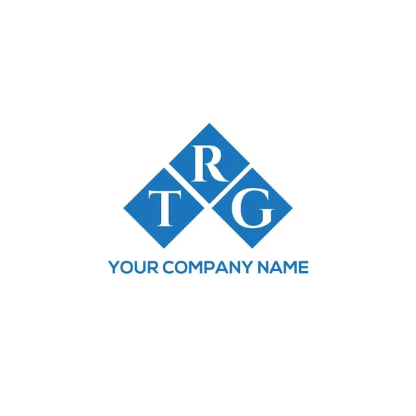 Diseño Del Logotipo Letra Trg Sobre Fondo Blanco Trg Iniciales — Vector de stock