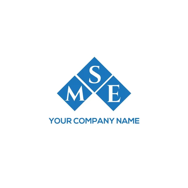 Diseño Del Logotipo Letra Mse Sobre Fondo Blanco Mse Iniciales — Vector de stock