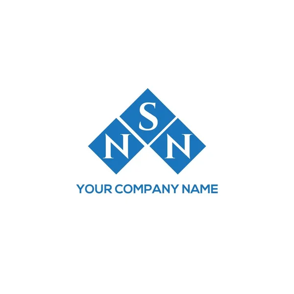 Nsn字母标识的白色背景设计 Nsn创意首字母首字母标识概念 Nsn字母设计 — 图库矢量图片