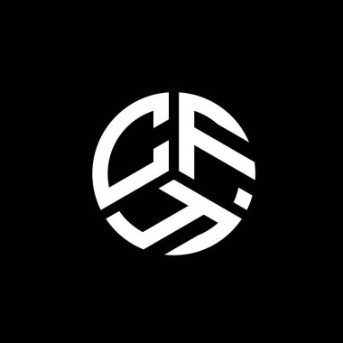 Beyaz arka planda CFY harf logosu tasarımı. CFY yaratıcı harflerin baş harfleri logo kavramı. CFY harf tasarımı.
