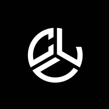 Beyaz arkaplanda CLV harf logosu tasarımı. CLV yaratıcı harflerin baş harfleri logo kavramı. CLV harf tasarımı.