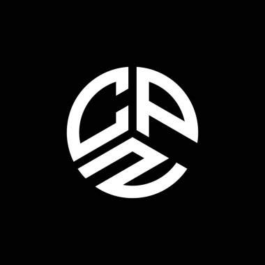 Beyaz arkaplanda CPZ harf logosu tasarımı. CPZ yaratıcı harflerin baş harfleri logo kavramı. CPZ harf tasarımı.