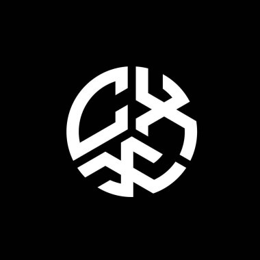 Beyaz arkaplanda CXX harf logosu tasarımı. CXX yaratıcı harflerin baş harfleri logo kavramı. CXX harf tasarımı.