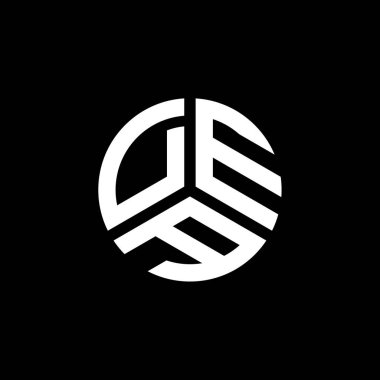 Beyaz arka planda DEA mektup logosu tasarımı. DEA yaratıcı harflerin baş harfleri logo kavramı. DEA mektup tasarımı.