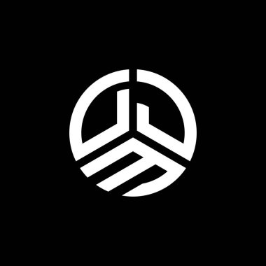 Beyaz arka planda DJM harf logosu tasarımı. DJM yaratıcı harflerin baş harfleri logo kavramı. DJM harf tasarımı.