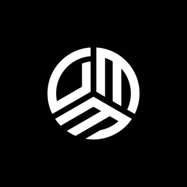 Beyaz arkaplanda DMM harf logosu tasarımı. DMM yaratıcı harflerin baş harfleri logo kavramı. DMM harf tasarımı.
