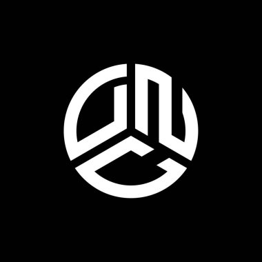 Beyaz arka planda DNC harf logosu tasarımı. DNC yaratıcı harflerin baş harfleri logo kavramı. DNC harf tasarımı.