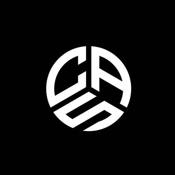Beyaz Arkaplanda Cas Harfi Logo Tasarımı Cas Yaratıcı Harf Logosu — Stok Vektör