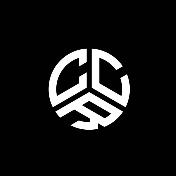 Diseño Del Logotipo Letra Ccr Sobre Fondo Blanco Ccr Iniciales — Archivo Imágenes Vectoriales