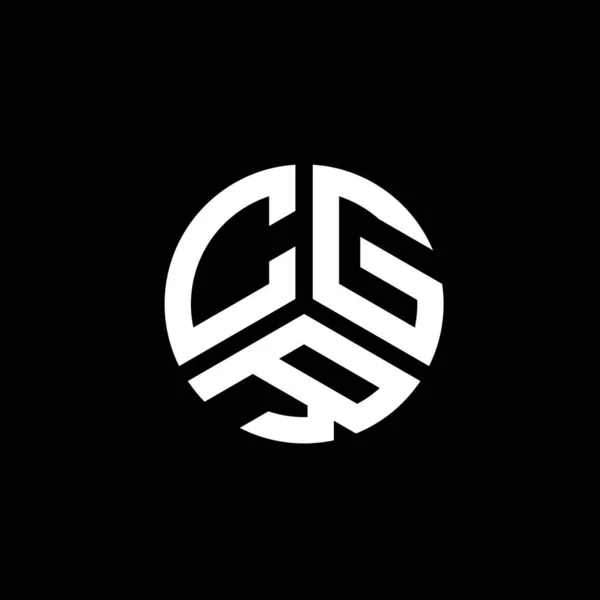 Diseño Del Logotipo Letra Cgr Sobre Fondo Blanco Cgr Iniciales — Archivo Imágenes Vectoriales