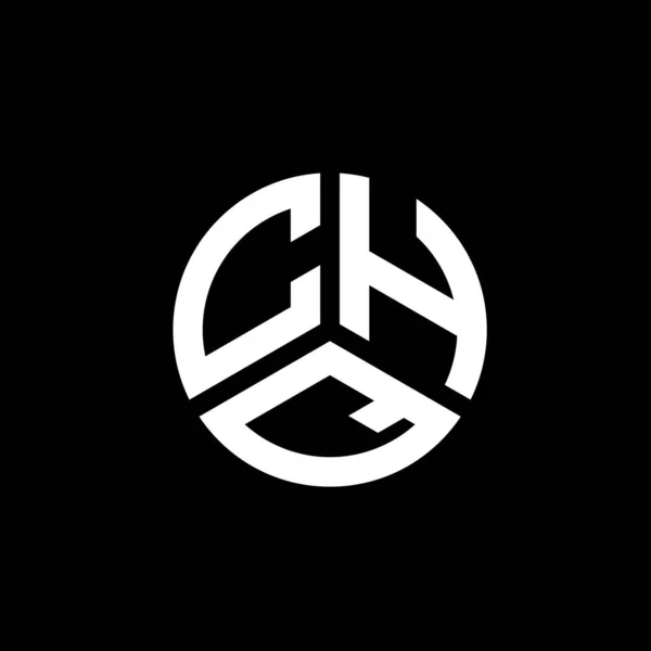 白い背景にChqの手紙のロゴデザイン Chqクリエイティブイニシャルレターロゴコンセプト Chqレターデザイン — ストックベクタ