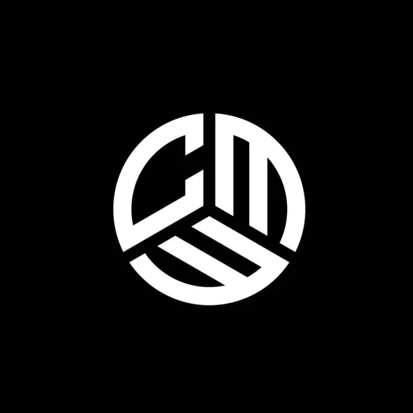 Cmw Letter Logo Design White Background Cmw Creative Initials Letter — Stock Vector